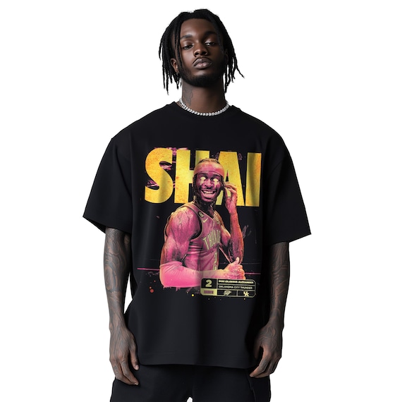 Shai Gilgeous-alexander Shirt, SGA OKC Thunder Tee, 90s