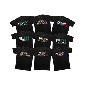 1980&#39;s NBA Champion Ballot Box Tee, 80&#39;s NBA Campaign Shirts, Finals Players Campaign T-Shirts, NBA Campaign Ballot Tee