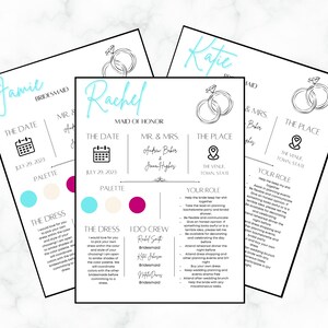 Bridesmaids template | Bridesmaids responsibilities | Bridesmaids proposal | Bridesmaids information | Maid of Honor responsibilities
