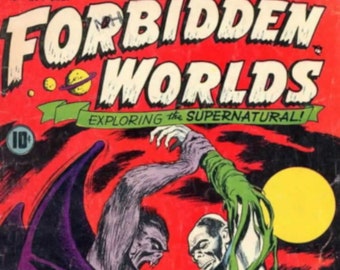 145  Issues! Forbidden Worlds .cbz .cbr Comic Book Collection Vintage Golden Age