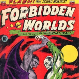 145 Issues Forbidden Worlds .cbz .cbr Comic Book Collection Vintage Golden Age image 1