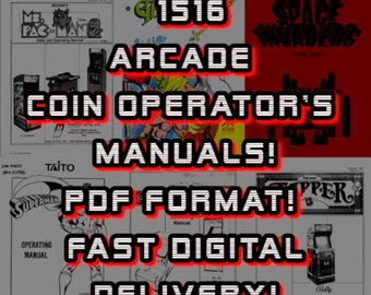 1516 Coin Op Operators Arcade Manuals ! PDF INSTANT Delivery