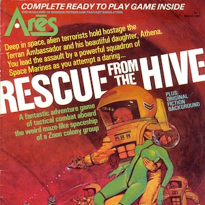 ARES Magazine #7 Rescue from the Hive Instant Deliver Wargames Hex Counter SPI Avalon Hill Gmt