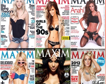 126 Issues! MAXIM INTERNATIONAL Fashion Magazines! .PDF Format