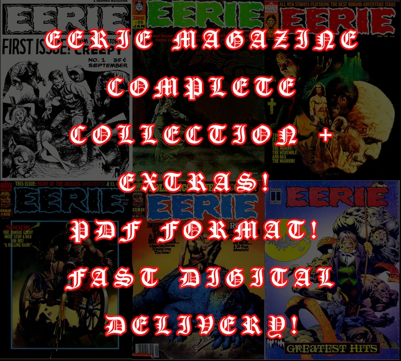 144 ISSUES Eerie Magazine Complete Collection Warren PDF image 3