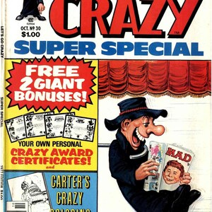 89 PROBLÈMES Crazy Magazine vintage Humour Comics Magazine. Format PDF image 3