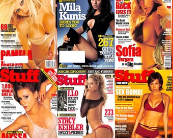 78 numéros ! STUFF MAGAZINE Mannequins Piste Supermodels Actrice Format .PDF