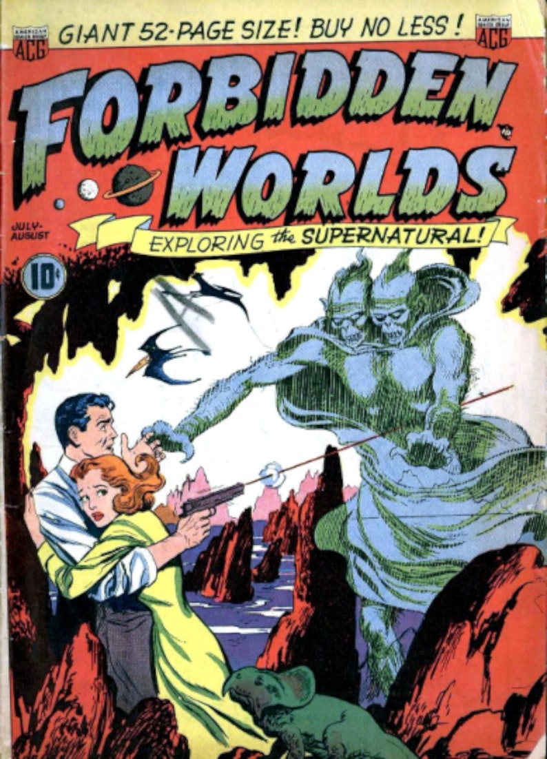 145 Issues Forbidden Worlds .cbz .cbr Comic Book Collection Vintage Golden Age image 4