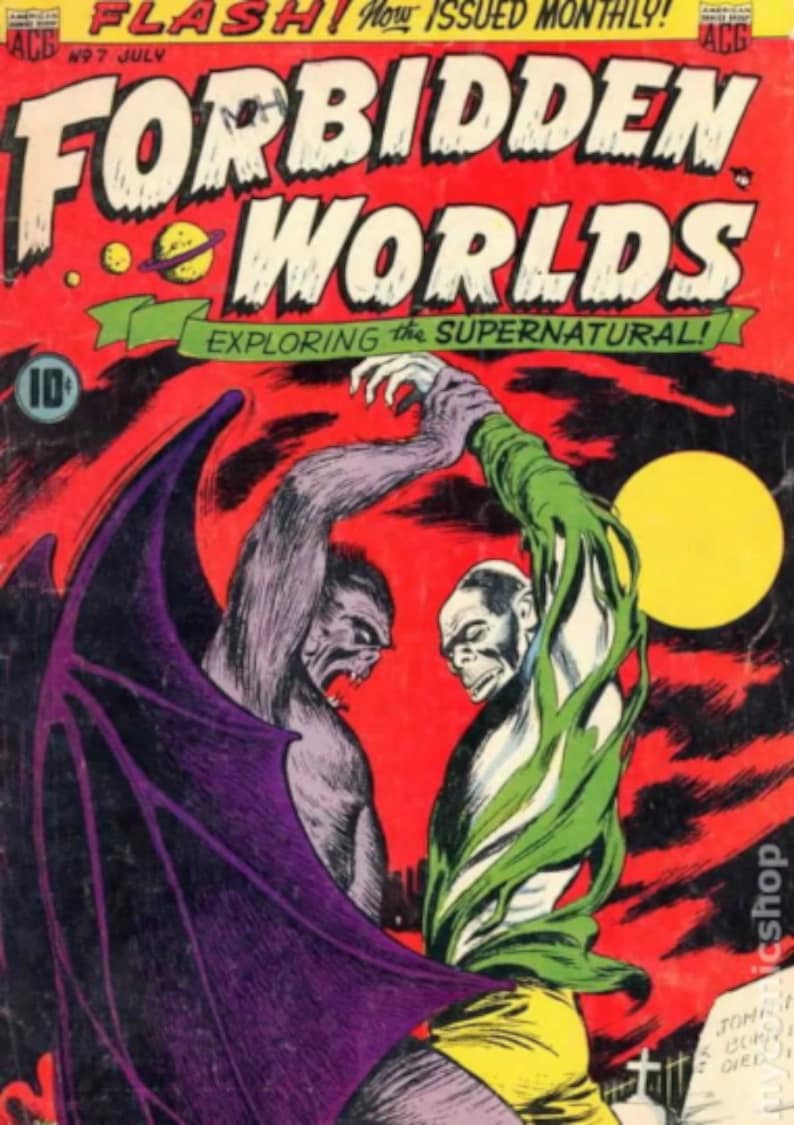 145 Issues Forbidden Worlds .cbz .cbr Comic Book Collection Vintage Golden Age image 1