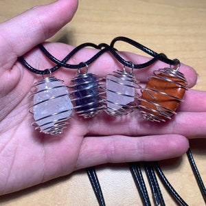 18” Medium Crystal Cage Necklace