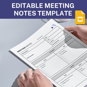 Editable Meeting Notes Template for Google Docs Meeting Minutes Editable Meeting Notes Template for Google Docs Meeting Minutes