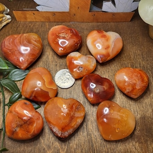 Carnelian Hearts --1.5&quot;