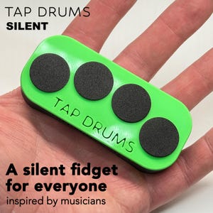 Tap Drums SILENT Fidget: Your Desk Companion (Video in description) **Great Stocking Stuffer**