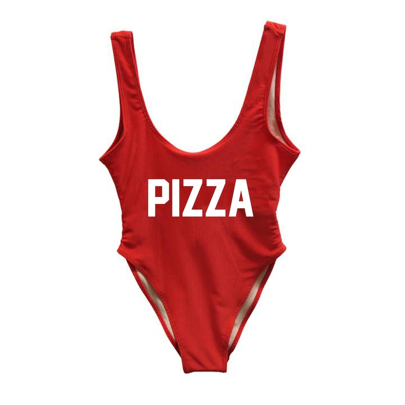 Pizza Premium Swimsuit Quality One Piece Swimwear Women's Bathing Suit ...