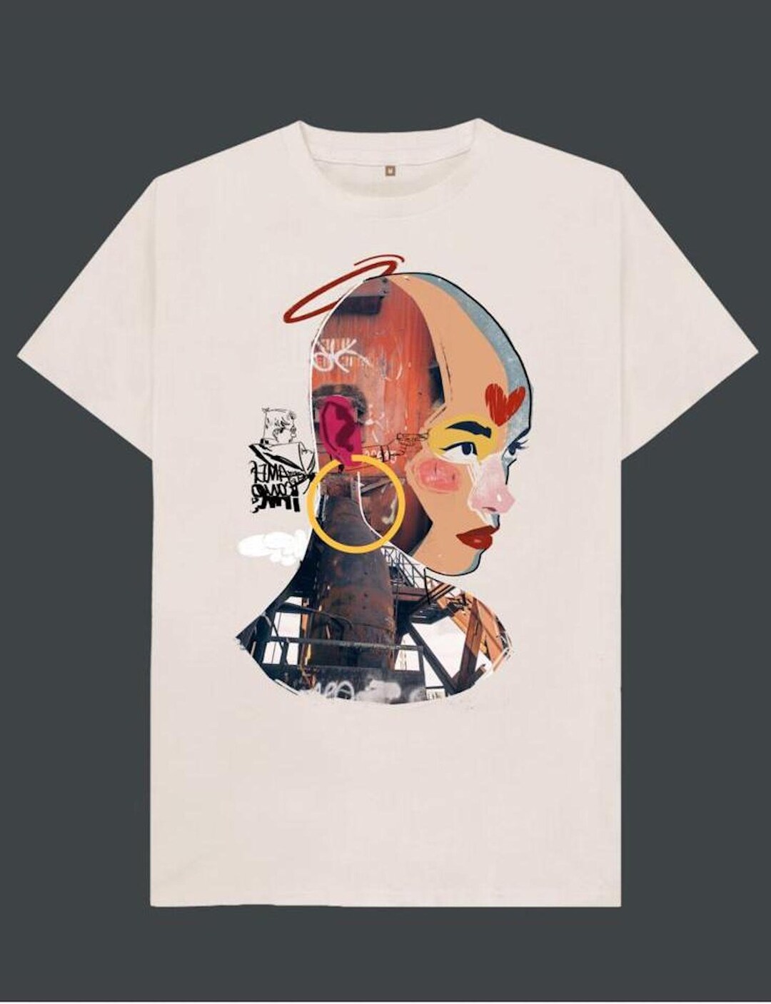 Artful Attire: Wearable Collage Portraits for Unique Style & - Etsy