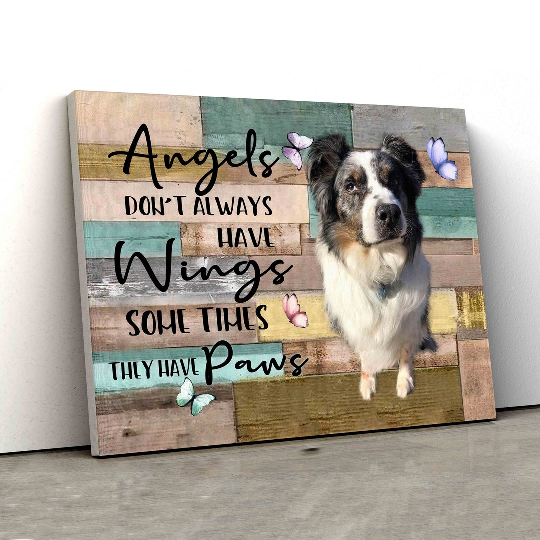 Custom Pet Photo Canvas, Pet Memorial Canvas, Dog Loss Gift Memorial