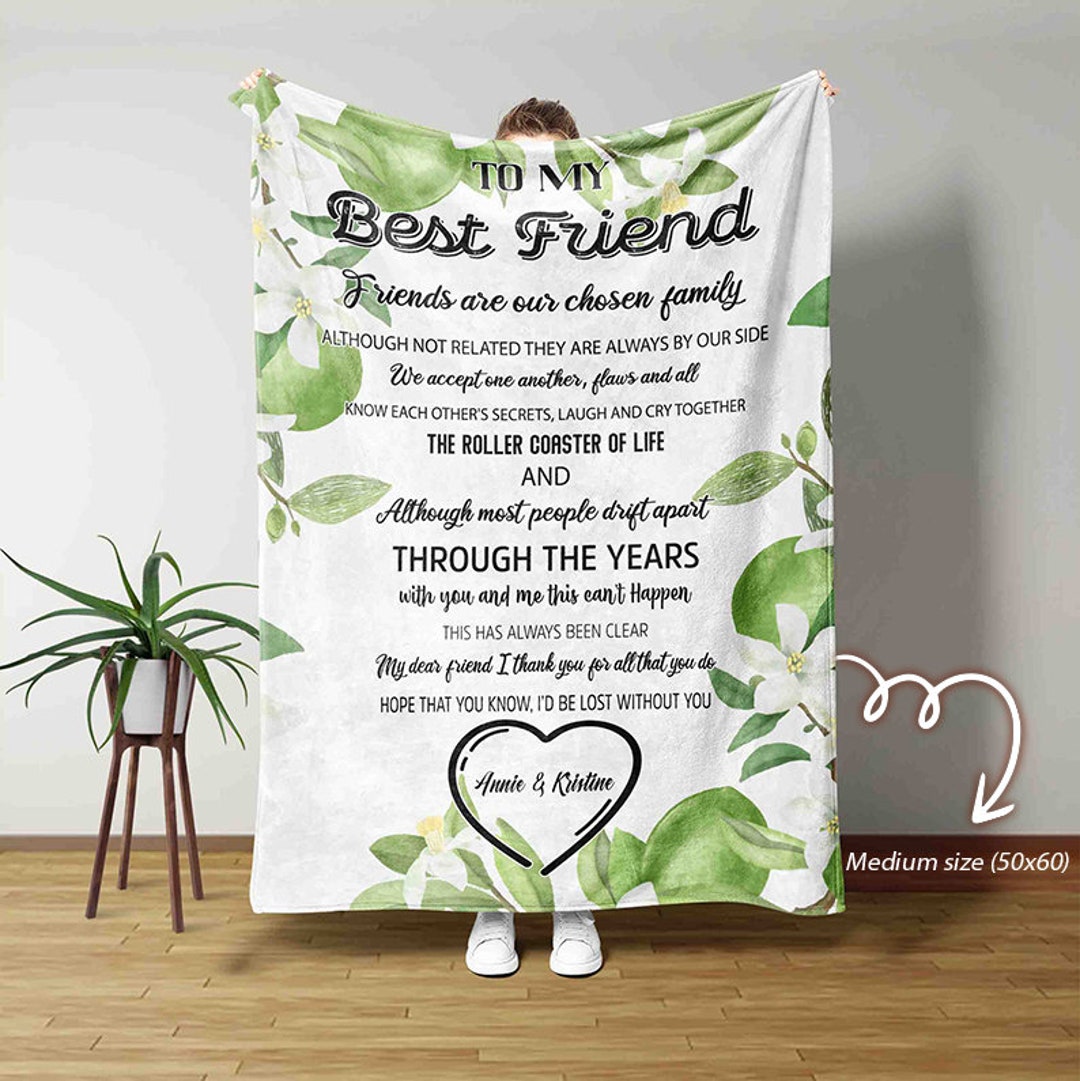 To My Best Friend Blanket, Birthday Gift for Best Friend, Best Friend