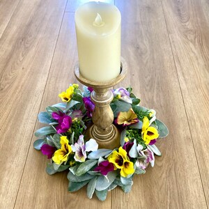 EV-126-4 Easte Candle Ing With Easte Egg, Sping Floal
