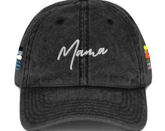 Vintage mama-pet, stijlvolle honkbalhoed, perfect cadeau voor moeders, casual accessoire voor dagelijks gebruik, verjaardag of Moederdag