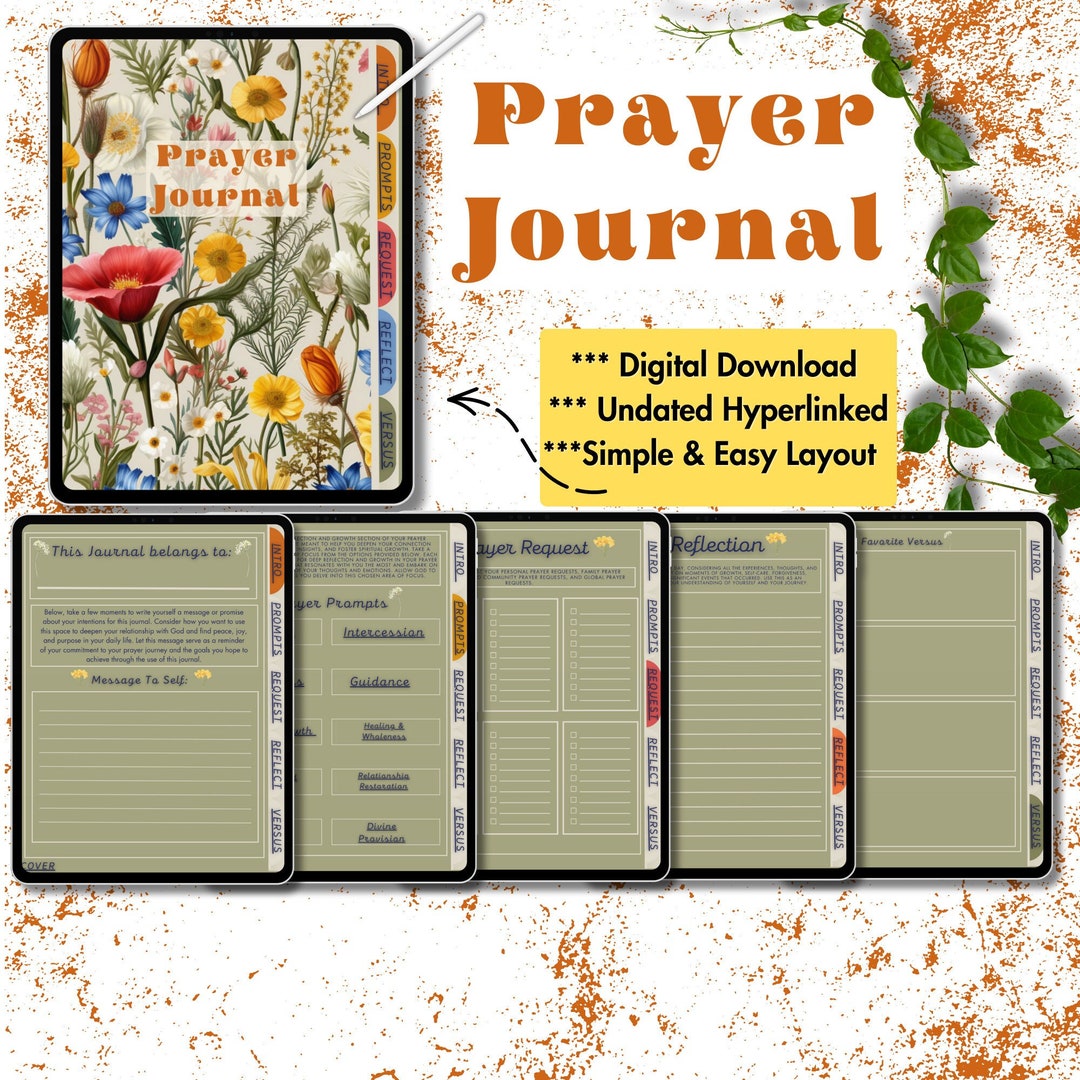 Guided Prayer Journal/prayer Prompts/digital Prayer - Etsy
