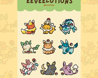 Eeveelution-stickervel