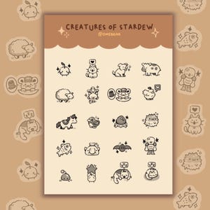 Stardew Sticker Sheet