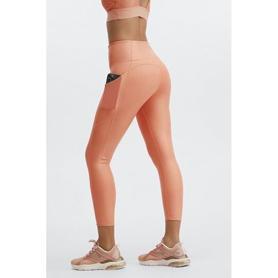 Fabletics Women's High-waisted Pocket Iridescent Luxe 12/14 CL5 Copper XL  NWT -  UK