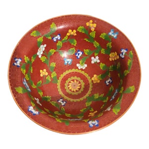 Antique chinese cloisonne bowl