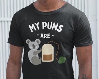 Koala Tea Pun T-Shirt, Humorous Tea Lover Shirt