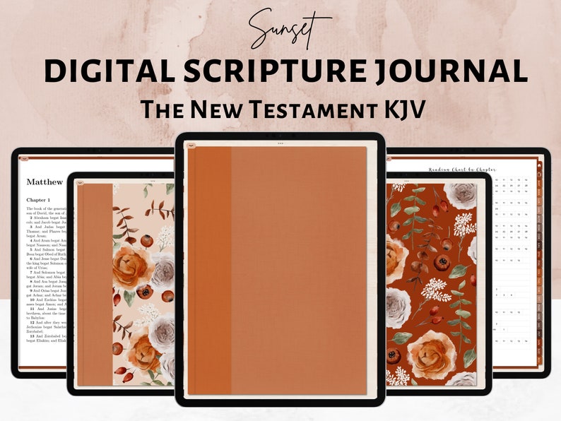 Digital Scripture Journal KJV the New Testament PDF Bible Etsy