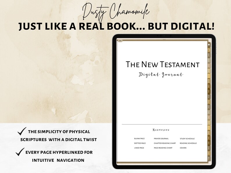 Digital Scripture Journal KJV the New Testament PDF Bible Etsy