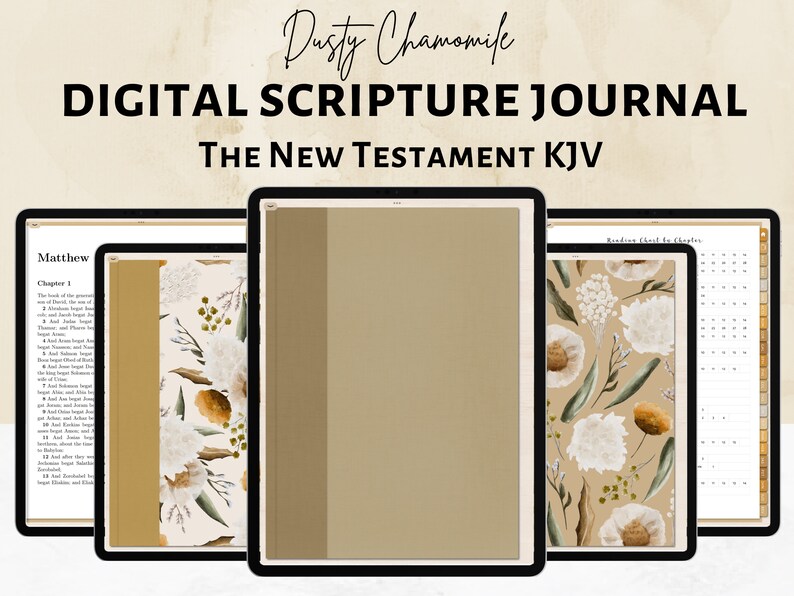 Digital Scripture Journal KJV the New Testament PDF Bible Etsy