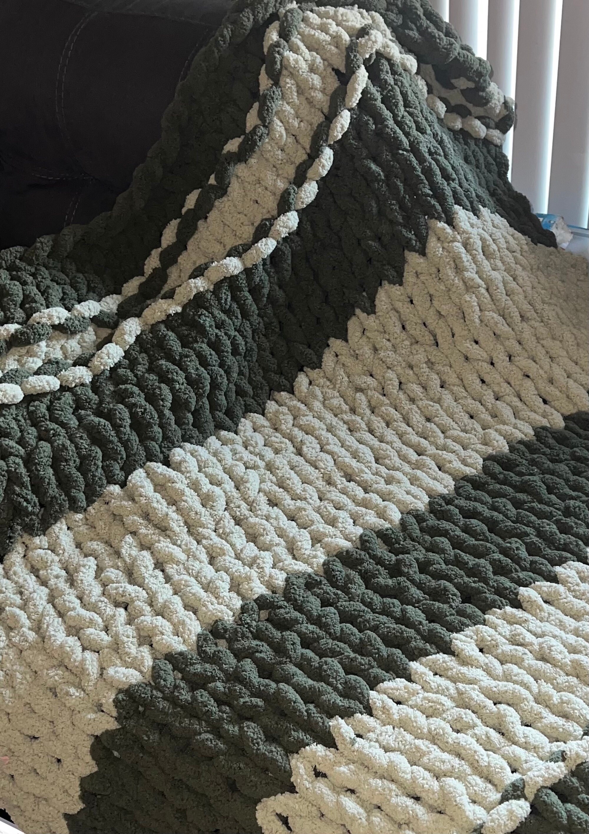 Custom Chunky Knit Throw Blankets Etsy