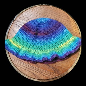Crocheted Sun Hat, Bucket Hat, Cute Outdoor Hat, Handmade to Order, Fishing Hat, Boating Hat