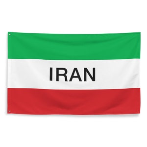 Iran Flag, Persian Flag, Women's Rights Flag, Iran World Cup Flag, Zan Zendegi Azadi, One-sided Print, Size 3x5 Ft (90 x 150 cm)