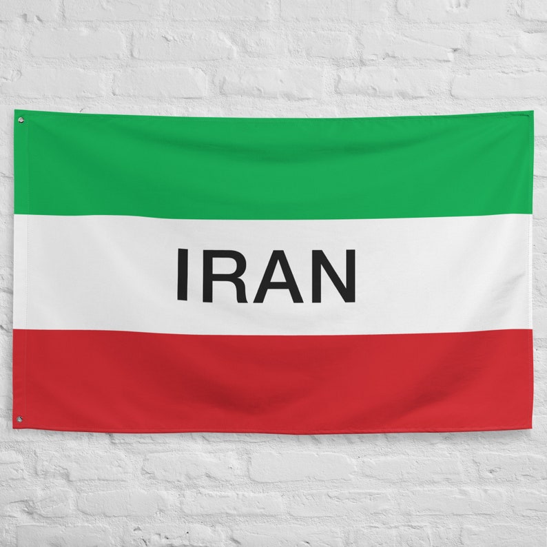 Iran Flag, Persian Flag, Women's Rights Flag, Iran World Cup Flag, Zan Zendegi Azadi, One-sided Print, Size 3x5 Ft (90 x 150 cm)