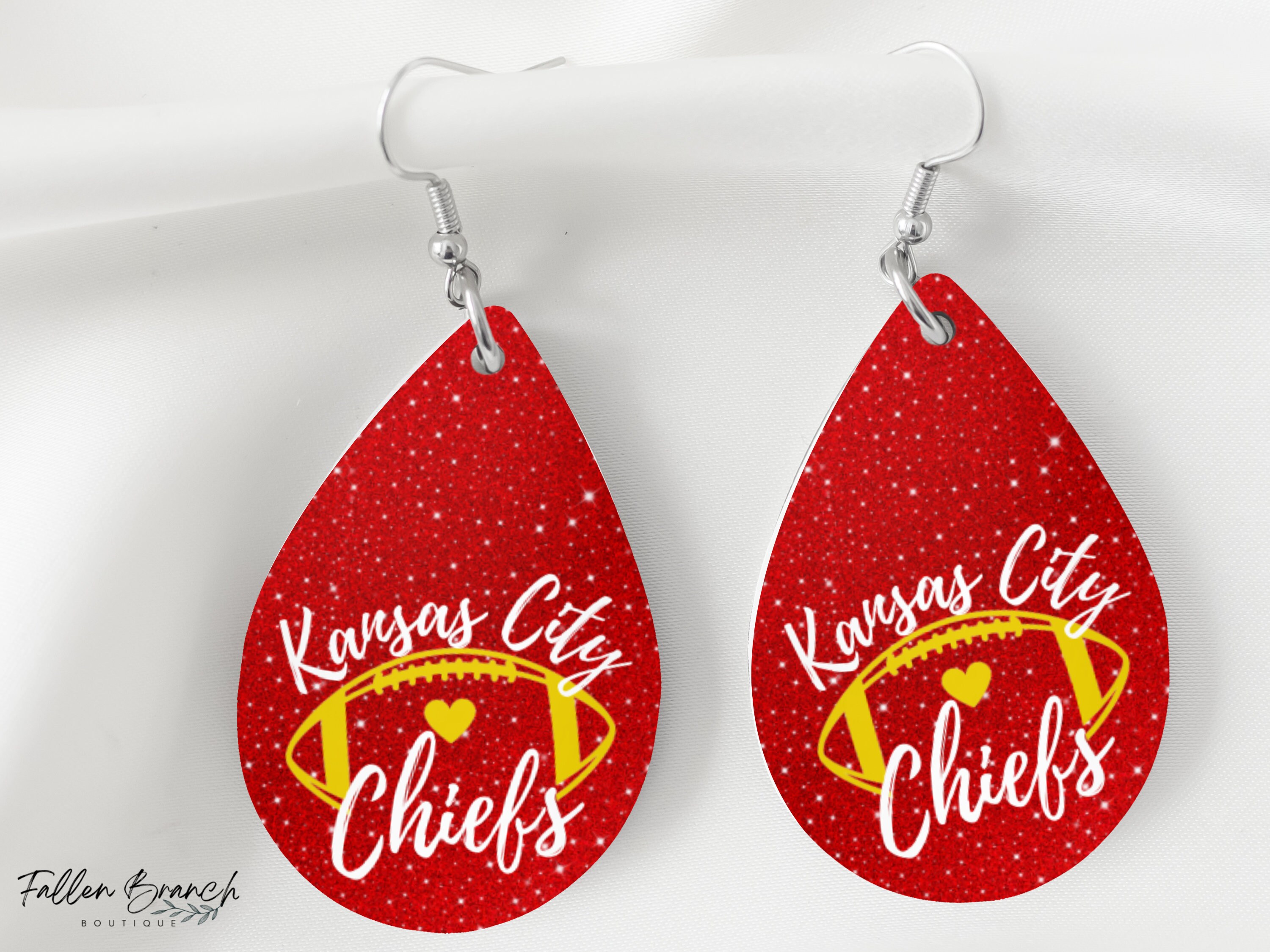 Sports Earrings – Chiefs – Metal Post