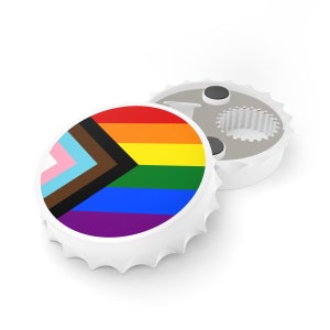 Progress Pride Bottle Opener