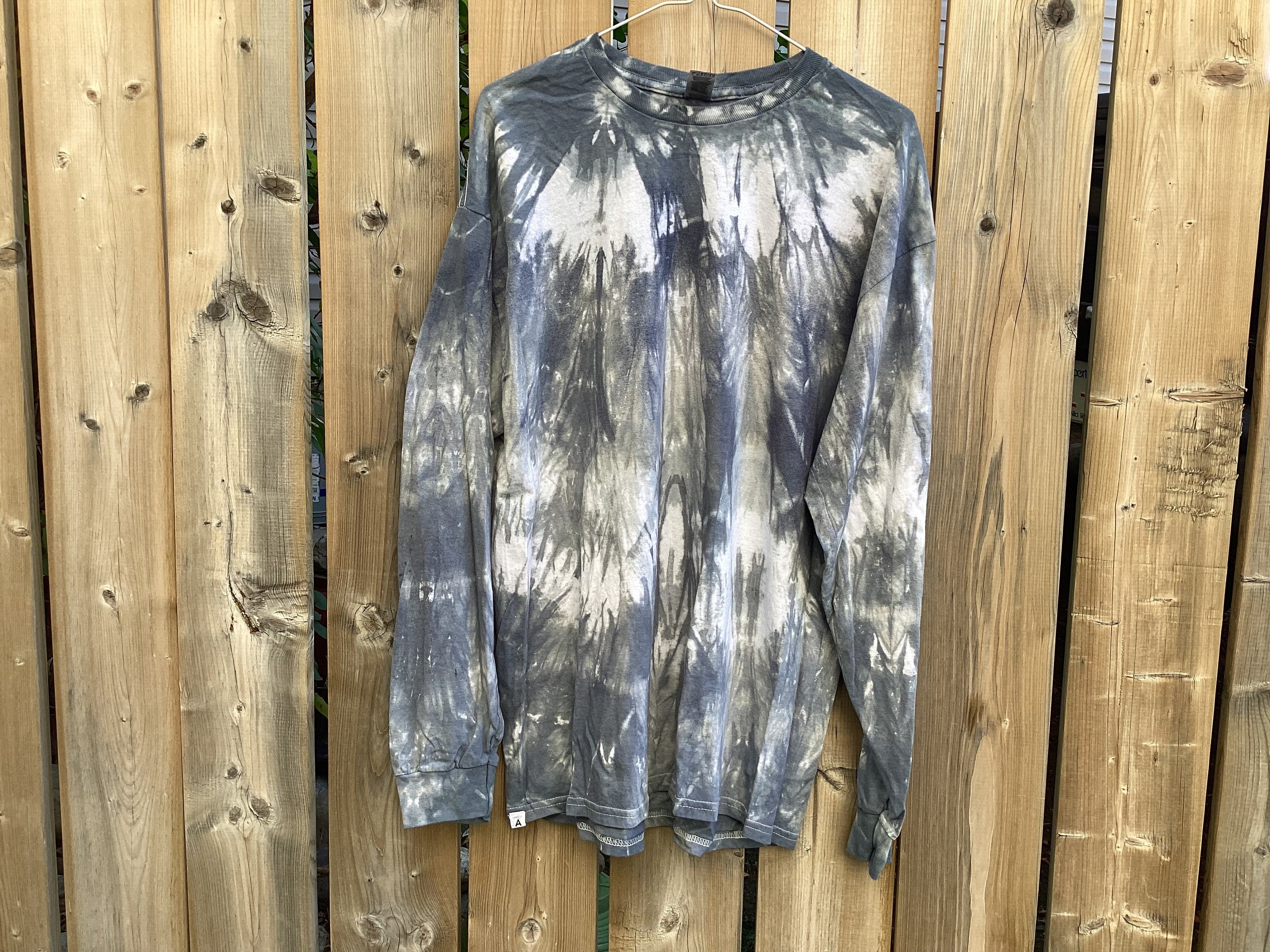 Gray Tie Dye Shirt - Etsy