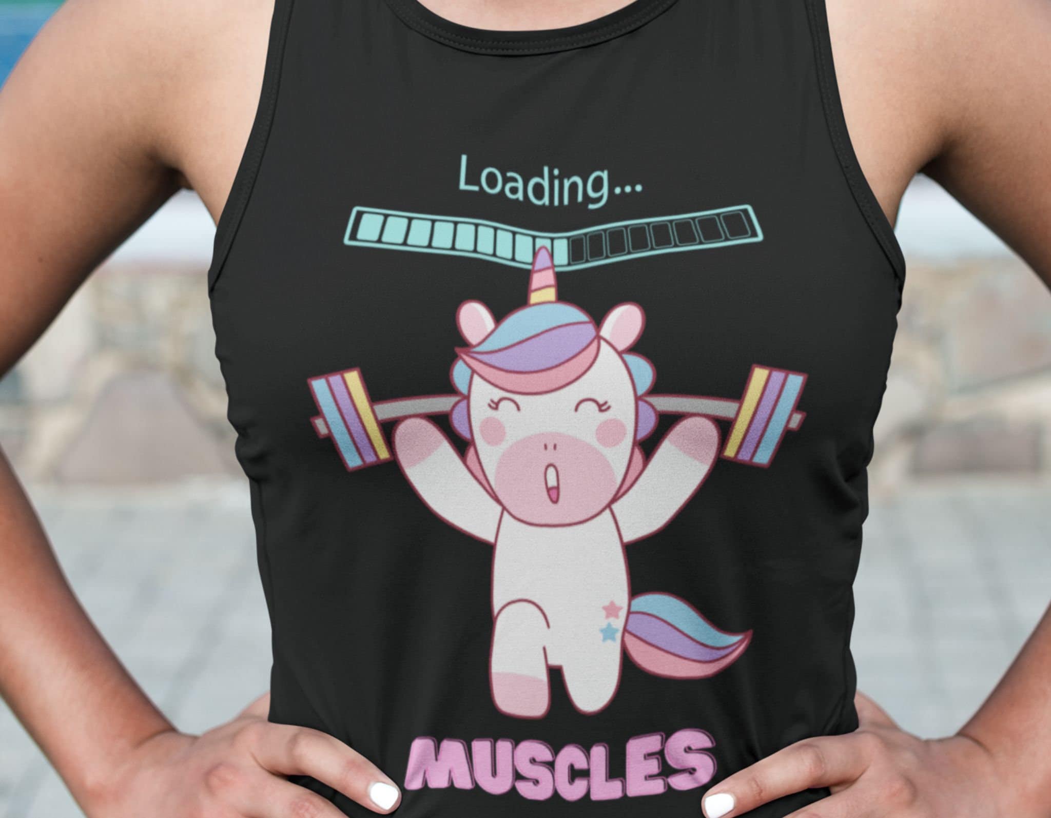 Unicorn Workout Tank Etsy
