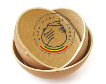 Handcrafted Calabash Bowls (Set of 3) - Natural, Eco-Friendly & Multipurpose