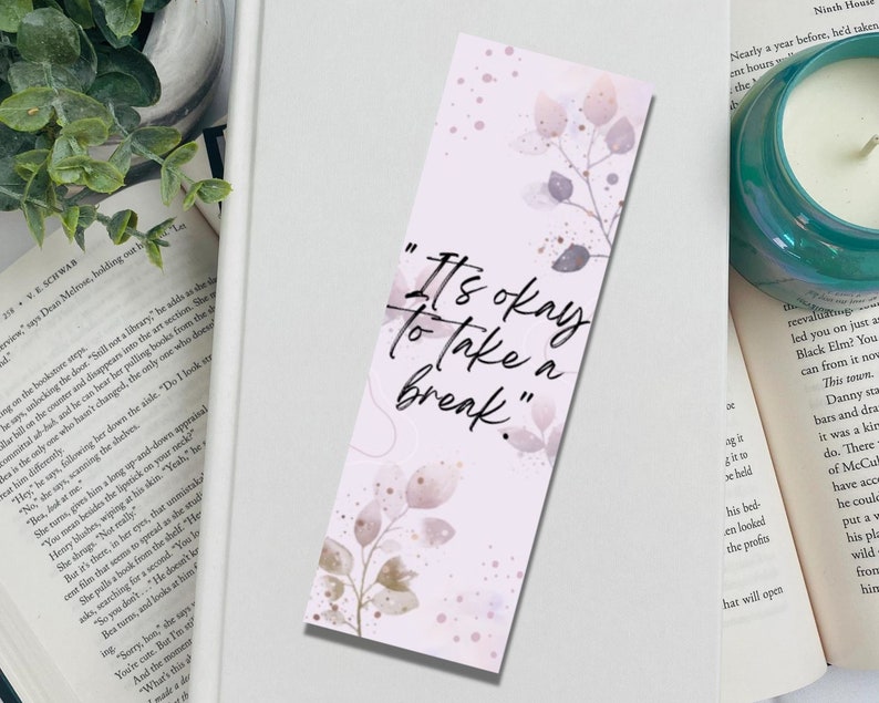 Printable Bookmarks Set of 6 Watercolor Floral Bookmarks - Etsy
