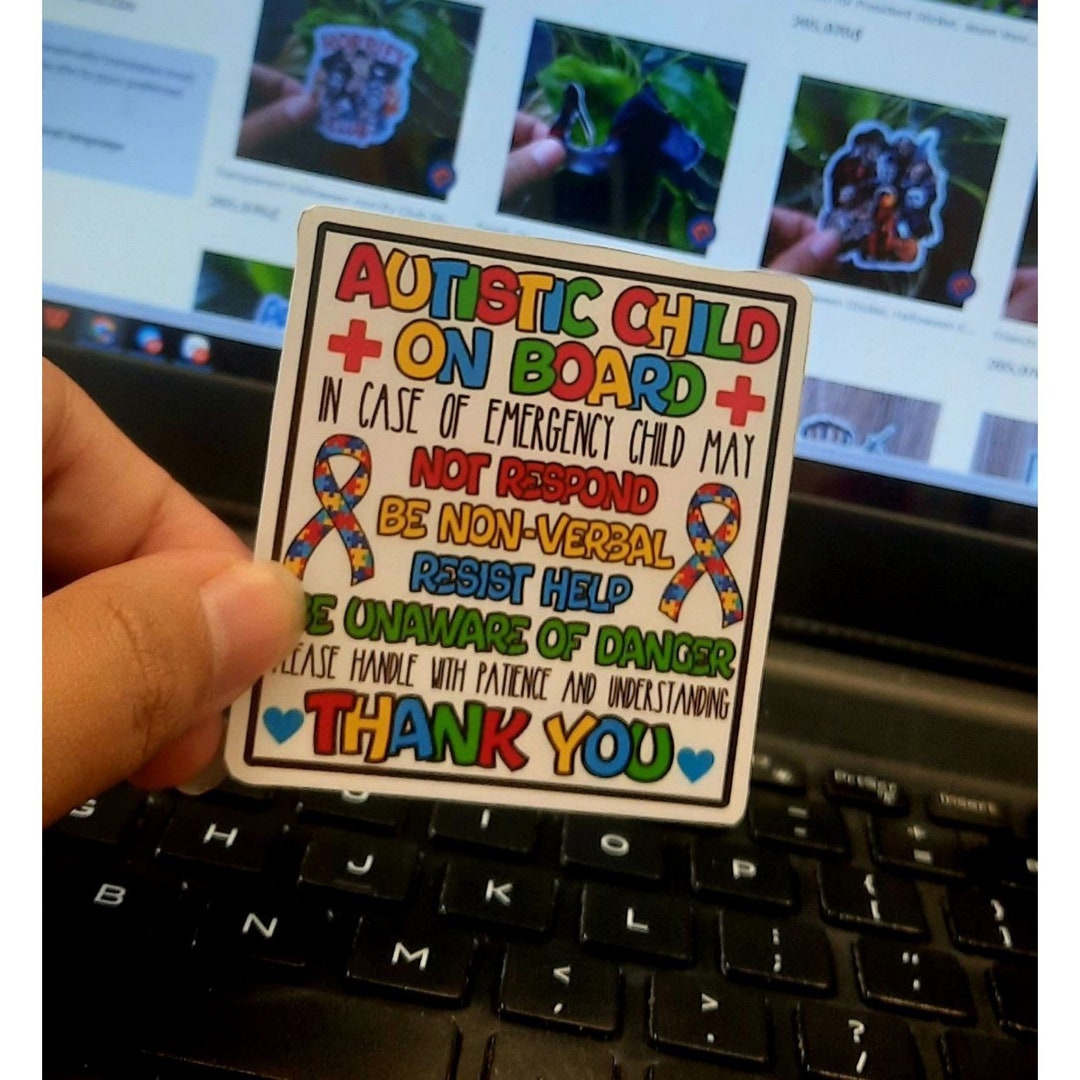Autism Cancer Sticker Autistic Card Warrior Messy Bun Sticker, Breast Cancer Awareness ...