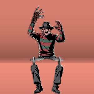 Halloween Horror Shelf Sitter - Schaurig schöne sitzende Figur für ein gruseliges Regal oder Tisch, gruselige Halloween Dekoration
