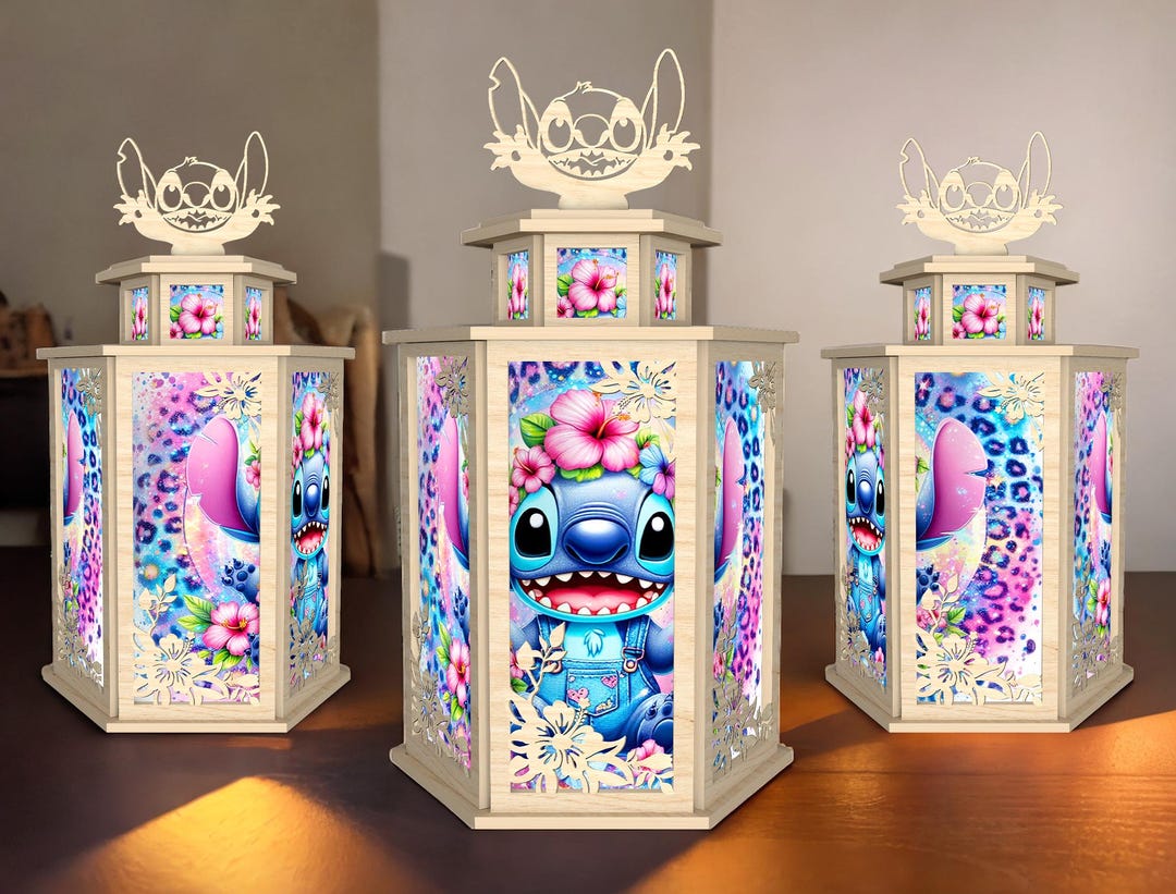 Cartoon Alien Lantern, Leopard Print, Tropical Flowers, Pastel Night ...