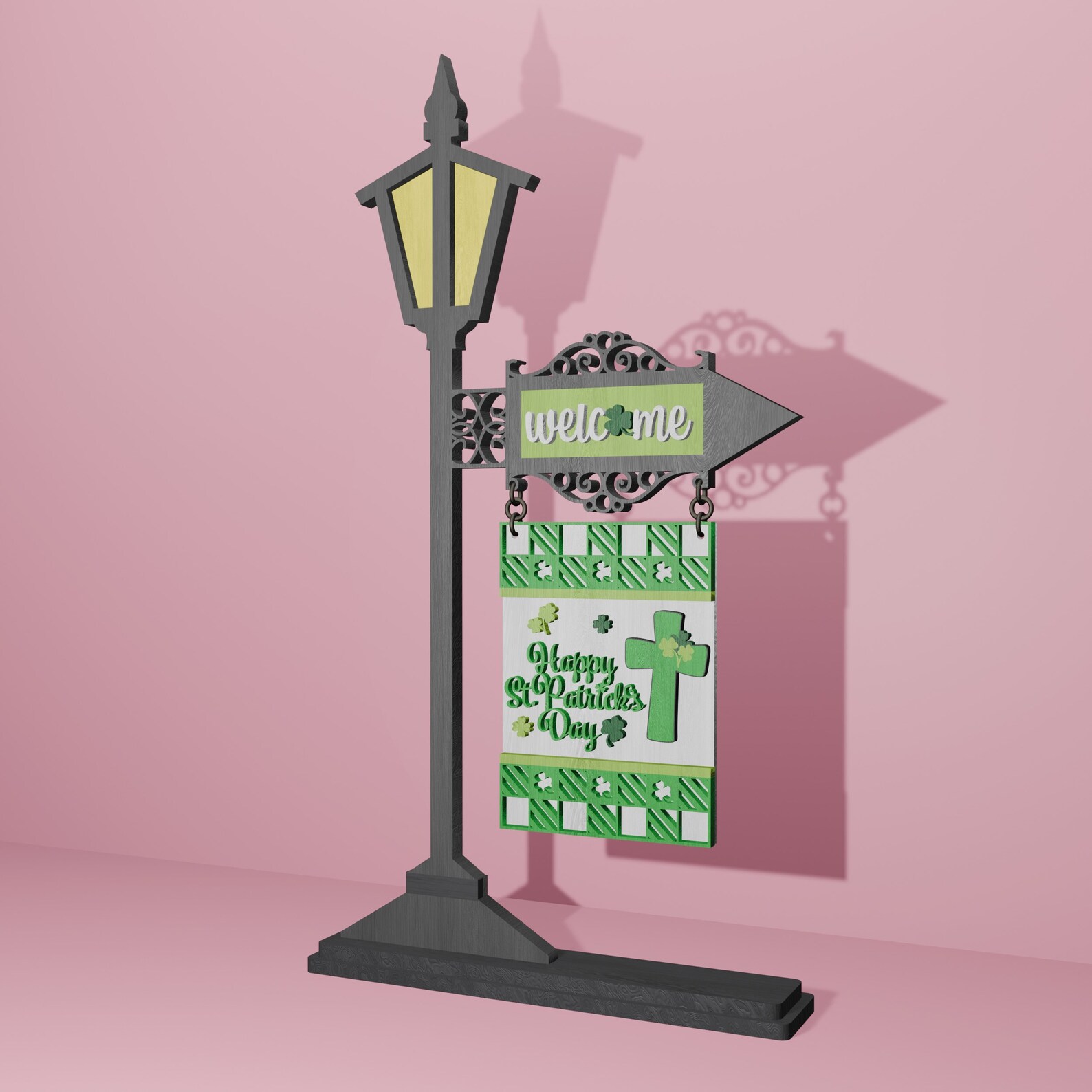 Exchangeable Sign St Patrick's Day Interchangeable Sign SVG Laser File (digital Download ...