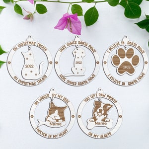 Personalized Christmas Pets Ornament SVG, Pet Quote Ornament svg, Christmas Ornament svg, Ornament Laser Cut File, Glowforge SVG files