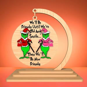 Merry Grinchmas Standing Ornament Svg ,Funny Christmas Ornament Svg ,Cartoon Christmas Ornament Cut File Svg,Christmas Decor ,Glowforge File