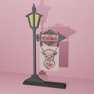 Carina mucca San Valentino intercambiabile cartello postale Svg, San Valentino portico scaffale post cartello intercambiabile Svg, amore centro commerciale cartello supporto file tagliato al laser