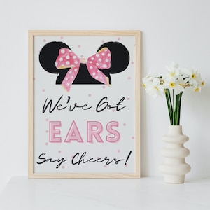Minnie Mouse Party Poster, Minnie Mouse Birthday Printable, Oh Twodles, Girl Minnie Mouse, INSTANT DOWNLOAD POSTER